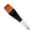 Creative Mark Beste Golden Taklon Gold Wash 1" Artist Brush, Professional Watercolor Brushes, For Acrylic Painting, Short Handle, Sharp Edges, Hand-Tied & Shaped